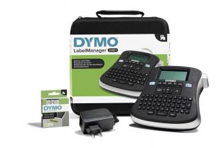 Elektromos feliratozógép, DYMO "LM 210D" készlet táskában (5 db)