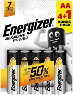 Elem, AA ceruza, 4+1 db, ENERGIZER "Alkaline Power" (5 db)