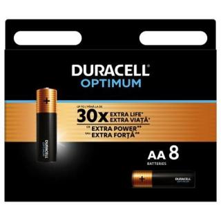 Elem, AA ceruza, 8 db, DURACELL "Optimum" (8 db)