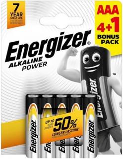 Elem, AAA mikro, 4+1 db, ENERGIZER "Alkaline Power" (5 db)