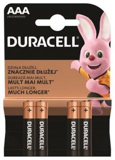 Elem, AAA mikro, 4 db, DURACELL "Basic" (4 db)