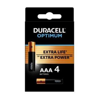 Elem, AAA mikro, 4 db, DURACELL "Optimum" (4 db)