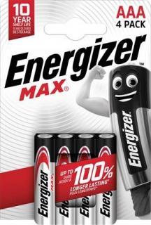 Elem, AAA mikro, 4 db, ENERGIZER "Max" (4 db)