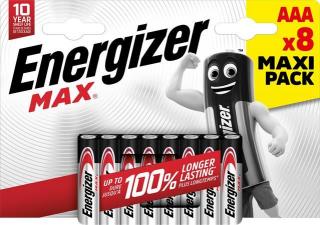 Elem, AAA mikro, 8 db, ENERGIZER "Max" (8 db)