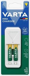 Elemtöltõ, AA/AAA, 2x800 mAh AAA, VARTA "Mini"