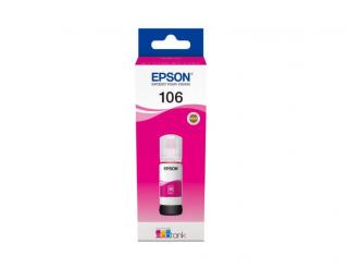 Epson 106 EcoTank magenta piros eredeti tinta palack T00R3