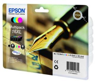 Epson 16XL nagy kapacitású BK,C,M,Y eredeti patron csomag T1636