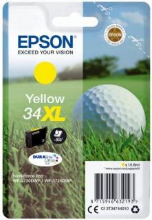 Epson 34XL nagy kapacitású sárga eredeti patron T3474