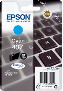 Epson 407 cyan kék eredeti patron T07U2