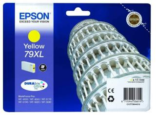 Epson 79XL nagy kapacitású sárga eredeti patron T7904 | WF-5110 | WF-5190 | WF-5620 | WF-5690 |