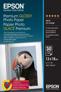 Epson prémium fényes fotópapír (10x18, 30 lap, 255g)