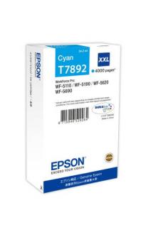 Epson T7892 XXL extra nagy kapacitású cyan kék eredeti patron | WF-5110 | WF-5190 | WF-5620 | WF-5690 |