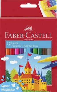 Filctoll készlet, FABER-CASTELL, 12 különbözõ szín"Castle" (12 db)