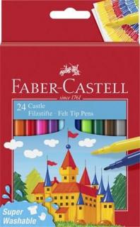 Filctoll készlet, FABER-CASTELL, 24 különbözõ szín "Castle" (24 db)