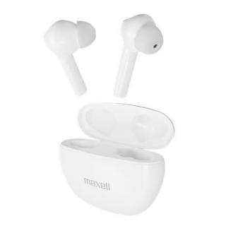 Fülhallgató, vezeték nélküli, Bluetooth 5.3, mikrofonnal, MAXELL "Dynamic+", fehér