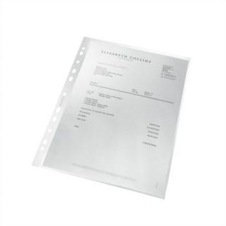 Genotherm, felül és belsõ oldalon nyitott, A4, PP, 140 mikron, narancsos felület, LEITZ "Recycle" (25 db)