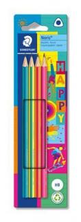 Grafitceruza készlet, HB, háromszögletû, STAEDTLER "Noris® 118 Happy" (4 db)