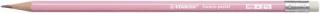 Grafitceruza radírral, HB, hatszögletû, STABILO "Swano Pastel", pink (12 db)