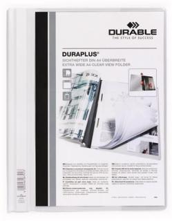 Gyorsfûzõ, A4, széles, panorámás, DURABLE "DURAPLUS®", fehér