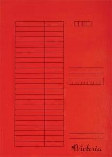 Gyorsfûzõ, karton, A4, VICTORIA OFFICE, piros (5 db)
