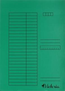 Gyorsfûzõ, karton, A4, VICTORIA OFFICE, zöld (5 db)