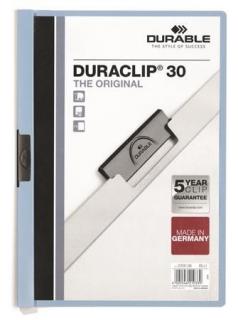 Gyorsfûzõ, klipes, A4, DURABLE "DURACLIP® 30", kék