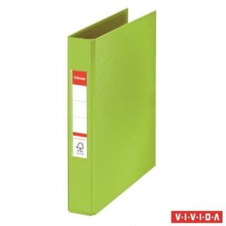 Gyûrûs könyv, 2 gyûrû, 42 mm, A5, PP, ESSELTE "Standard", Vivida zöld