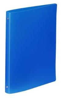 Gyûrûs könyv, 4 gyûrû, 25 mm, A4, PP, VIQUEL "Essentiel", kék