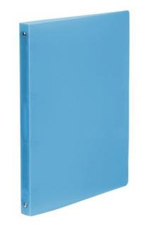 Gyûrûs könyv, 4 gyûrû, 25 mm, A4, PP, VIQUEL "Propyglass", kék