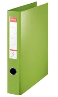 Gyûrûs könyv, 4 gyûrû, D alakú, 60 mm, A4 maxi, PP, ESSELTE "Jumbo Vivida", zöld