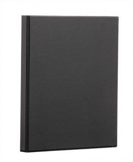 Gyûrûs könyv, panorámás, 4 gyûrû, 40 mm, A4, PVC, PANTA PLAST, fekete