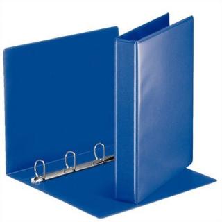 Gyûrûs könyv, panorámás, 4 gyûrû, D alakú, 50 mm, A4, PP, ESSELTE, kék