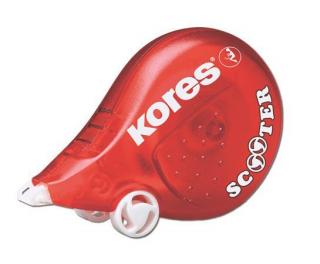 Hibajavító roller, 4,2 mm x 8 m, KORES "Scooter", piros (8 méter)