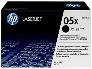 HP 05X fekete nagy kapacitású eredeti toner | HP LaserJet P2055 nyomtatósorozathoz | CE505X |