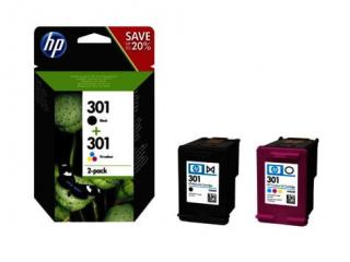 HP 301 kombinált eredeti patron csomag N9J72AE (fekete, színes)