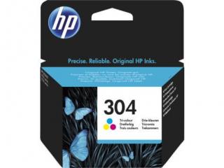 HP 304 színes eredeti patron | HP Deskjet 2600, 3700, Envy 5000 nyomtatósorozatokhoz | N9K05AE