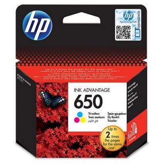 HP 650 színes eredeti patron CZ102AE