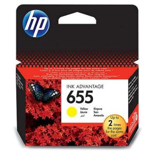 HP 655 sárga eredeti patron CZ112AE