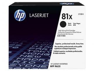 HP 81X fekete nagy kapacitású eredeti toner CF281X | M605n | M605dn | M605x | M606dn | M606x |