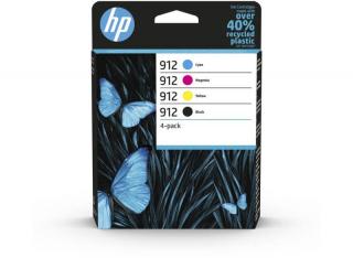HP 912 fekete/cyan/magenta/sárga eredeti patron (4 db/csomag) | HP Officejet Pro 8010, 8020 All-in-One nyomtatósorozatokhoz | 6ZC74AE