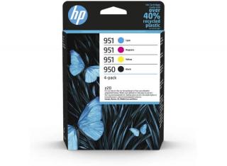 HP 950, 951 fekete/cyan/magenta/sárga eredeti patron (4 db/csomag) | HP Officejet Pro 8100, 8600 nyomtatósorozatokhoz | 6ZC65AE