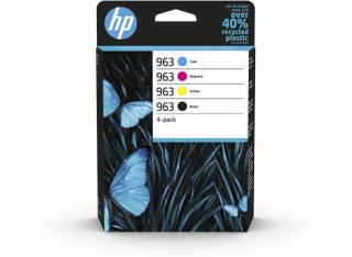 HP 963 fekete/cyan/magenta/sárga eredeti patron (4 db/csomag) | HP Officejet Pro 9010, 9020 All-in-One nyomtatósorozatokhoz | 6ZC70AE