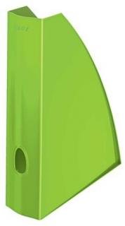 Iratpapucs, mûanyag, 60 mm, elöl nyitott, LEITZ "Wow", zöld