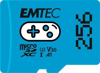 Memóriakártya, microSD, 256GB, UHS-I/U3/V30/A1, EMTEC "Gaming"