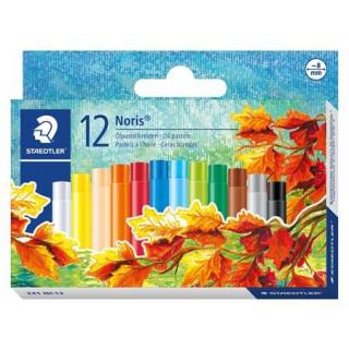 Olajpasztell kréta, STAEDTLER "Noris 241", 12 különbözõ szín (12 db)