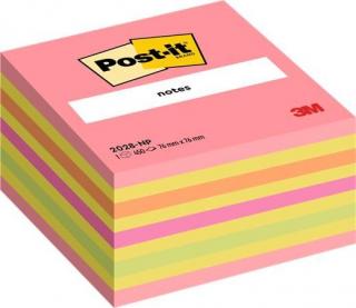Öntapadó jegyzettömb, 76x76 mm, 450 lap, 3M POSTIT, lollipop pink (450 lap)