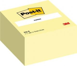 Öntapadó jegyzettömb, 76x76 mm, 450 lap, 3M POSTIT, sárga (450 lap)