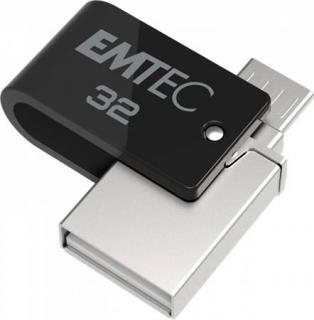 Pendrive, 32GB, USB 2.0, USB-A/microUSB, EMTEC "T260B MobileGo"