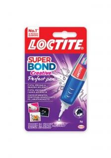 Pillanatragasztó, 3 g, HENKEL "Loctite Super Bond CEATIVE Perfect Pen"