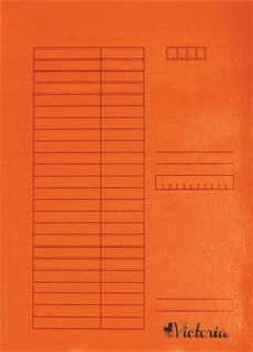 Pólyás dosszié, karton, A4, VICTORIA OFFICE, narancs (5 db)